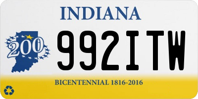 IN license plate 992ITW