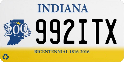 IN license plate 992ITX