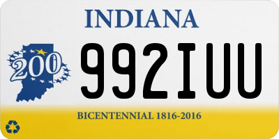 IN license plate 992IUU