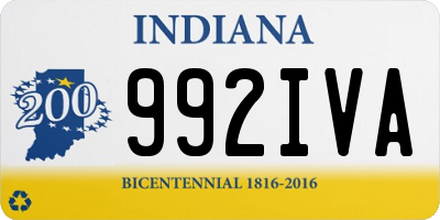 IN license plate 992IVA