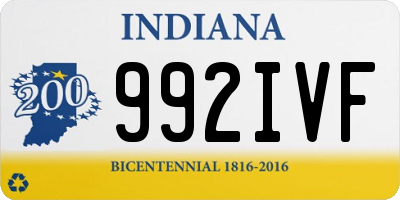 IN license plate 992IVF