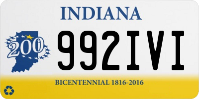 IN license plate 992IVI