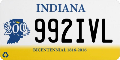 IN license plate 992IVL