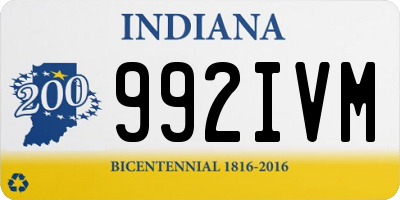 IN license plate 992IVM