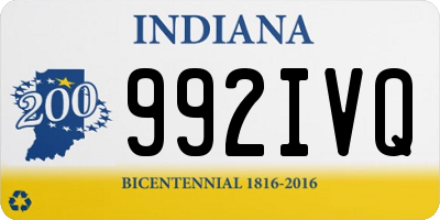 IN license plate 992IVQ