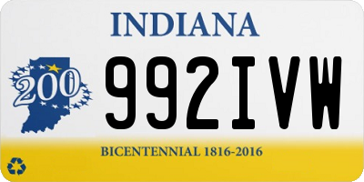 IN license plate 992IVW