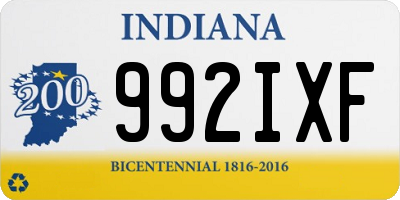 IN license plate 992IXF