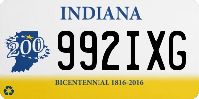 IN license plate 992IXG