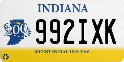 IN license plate 992IXK