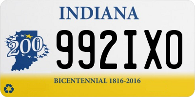 IN license plate 992IXO