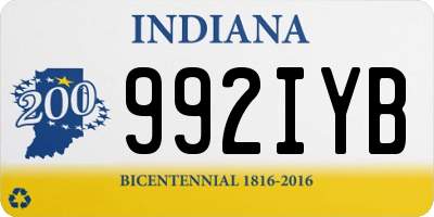 IN license plate 992IYB