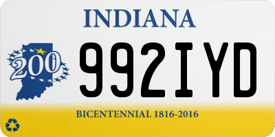 IN license plate 992IYD