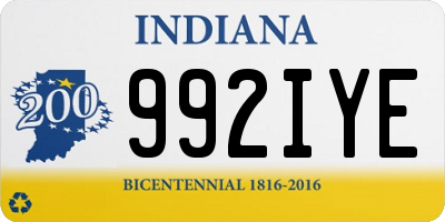 IN license plate 992IYE