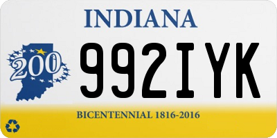 IN license plate 992IYK