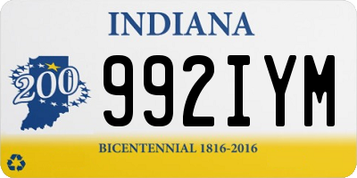 IN license plate 992IYM