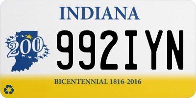 IN license plate 992IYN