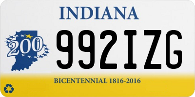 IN license plate 992IZG