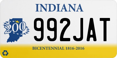 IN license plate 992JAT