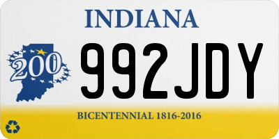 IN license plate 992JDY