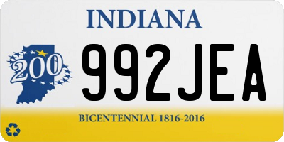 IN license plate 992JEA