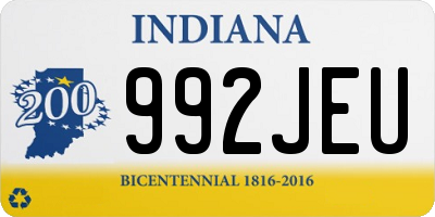 IN license plate 992JEU