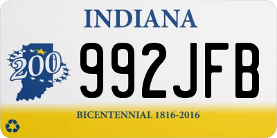 IN license plate 992JFB