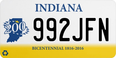 IN license plate 992JFN