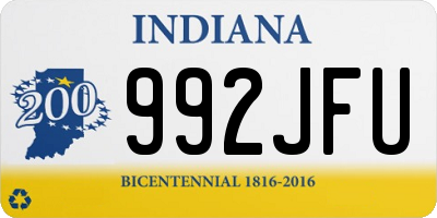 IN license plate 992JFU