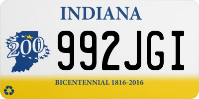 IN license plate 992JGI