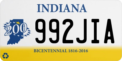 IN license plate 992JIA
