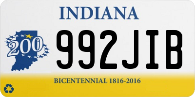 IN license plate 992JIB