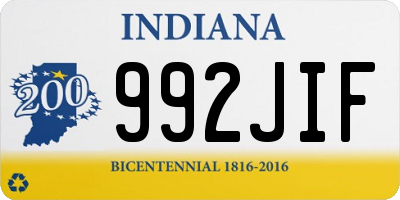 IN license plate 992JIF