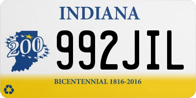 IN license plate 992JIL