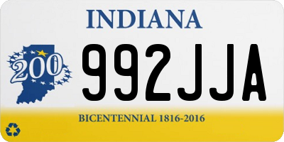 IN license plate 992JJA