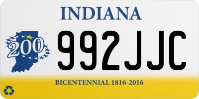 IN license plate 992JJC