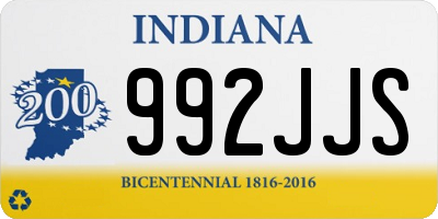 IN license plate 992JJS