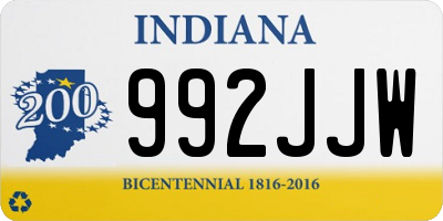 IN license plate 992JJW