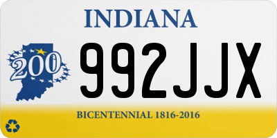 IN license plate 992JJX