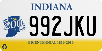 IN license plate 992JKU