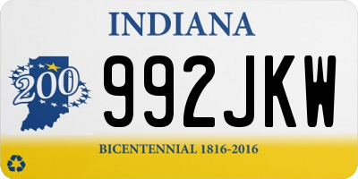 IN license plate 992JKW