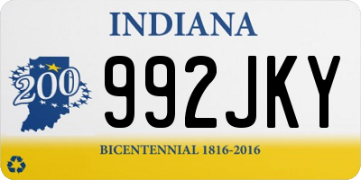 IN license plate 992JKY