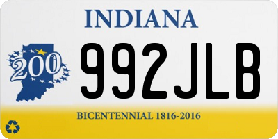 IN license plate 992JLB