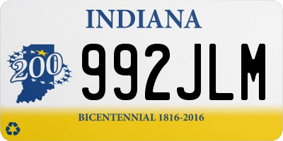 IN license plate 992JLM