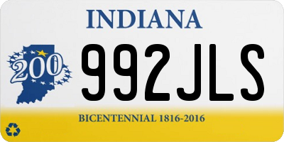 IN license plate 992JLS