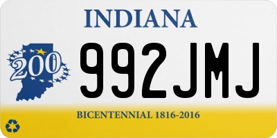 IN license plate 992JMJ