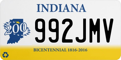 IN license plate 992JMV