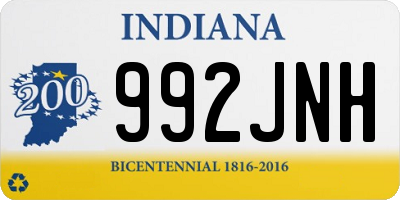 IN license plate 992JNH