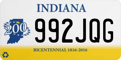 IN license plate 992JQG