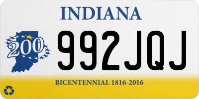 IN license plate 992JQJ