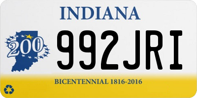 IN license plate 992JRI